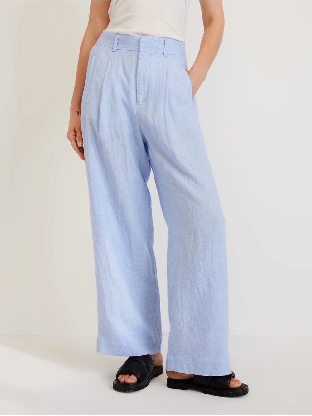 Everlane Linen Way-High Drape Pants